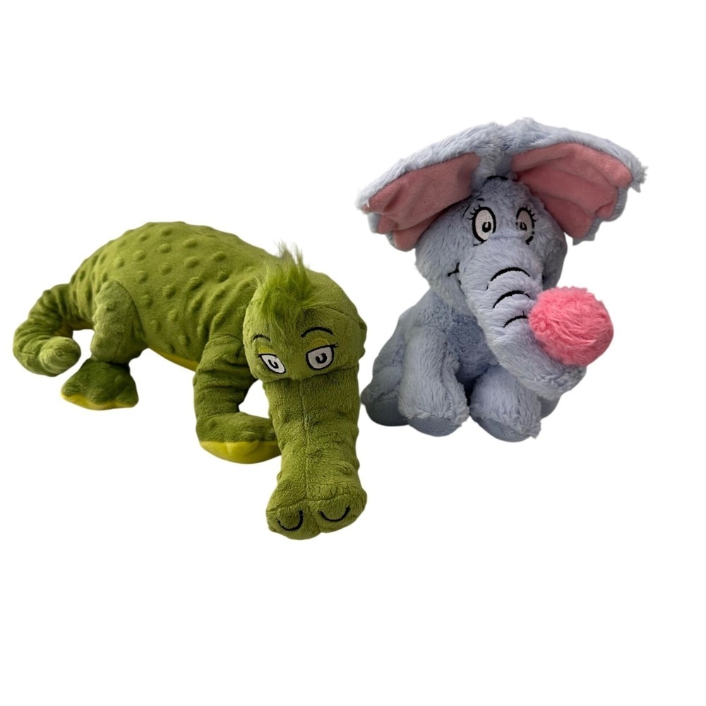 Aurora Dr Seuss Kohls Cares Plush Set Horton Elephant ABC‎ Alligator Bundle 2018
